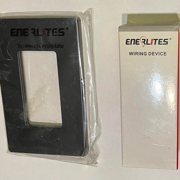 NEW LOT of 10 Enerlite Screwless Switchplate Covers & Switch Single Pole Wiring - Picture 4 of 4
